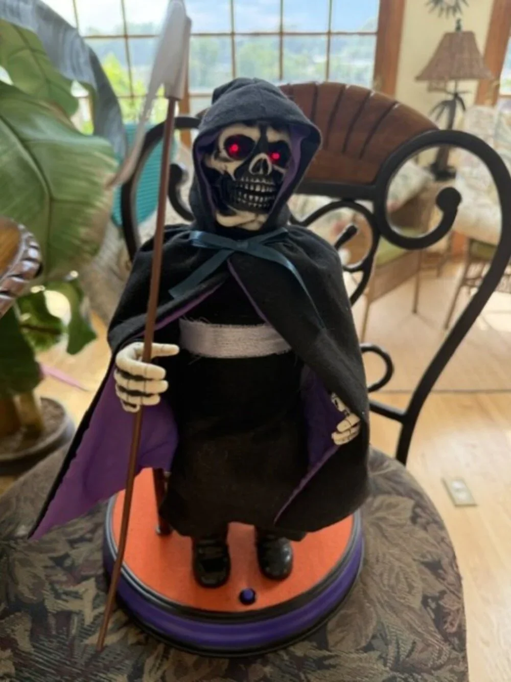 VTG Telco The Grim Reaper Original Motion-ettes Halloween Decoration 1997 W Box